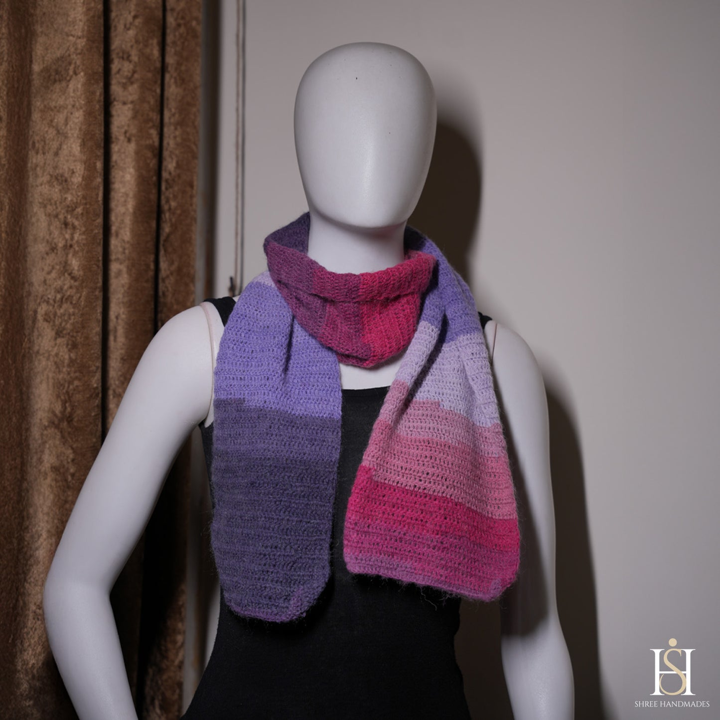 MUFFLER PURPLE MULTICOLOURED