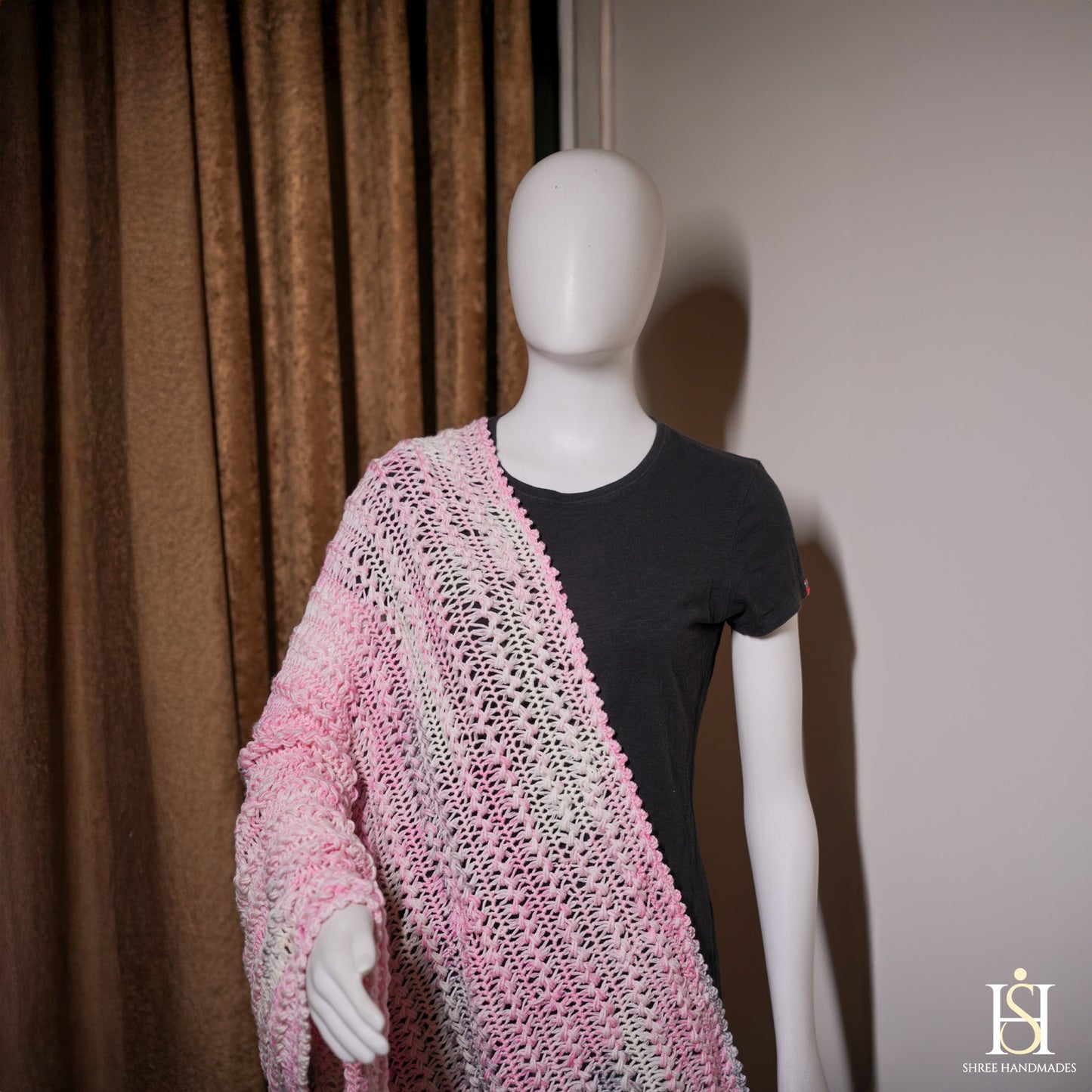 SHAWL PINK MULTICOLOURED