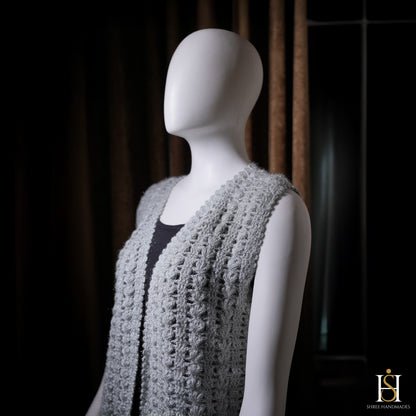 SLEEVELESS CARDIGAN