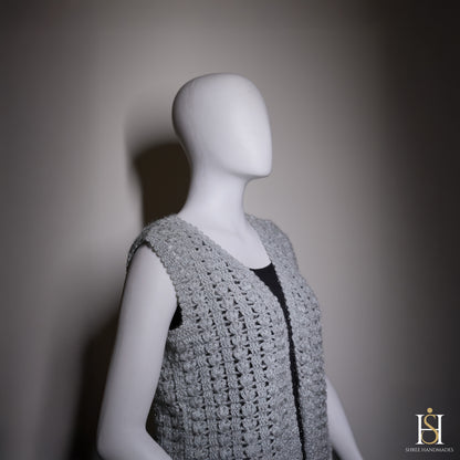 SLEEVELESS CARDIGAN
