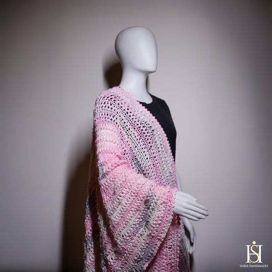 SHAWL PINK  MULTICOLOURED