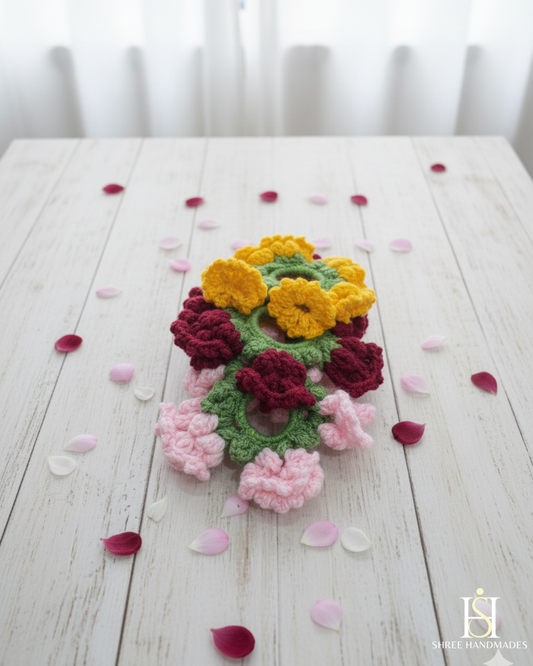 Floral Gajra Scrunchie